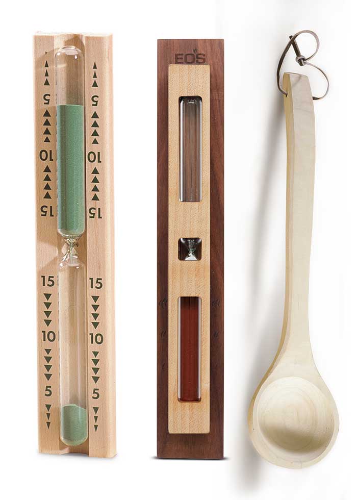 Design-Sanduhren für Sauna