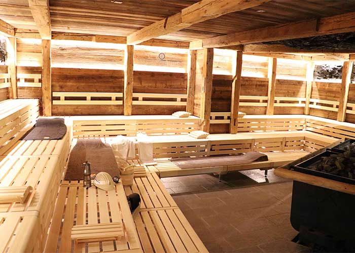 Stollensauna im Calypso in Saarbrücken, Platz für 70 Personen