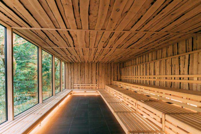 WALDsauna: 60 m² Panorama-Baumhaussauna