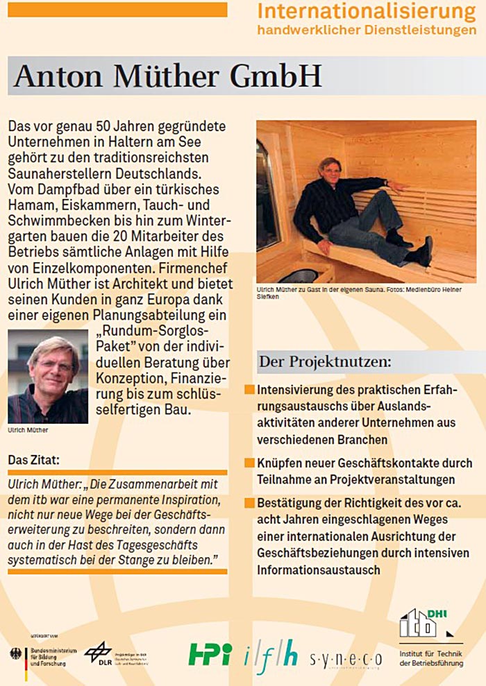 „Internationalisierung handwerklicher Dienstleistungen“