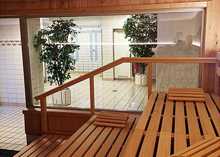 Herren-Sauna Nienhausen, Blick nach außen