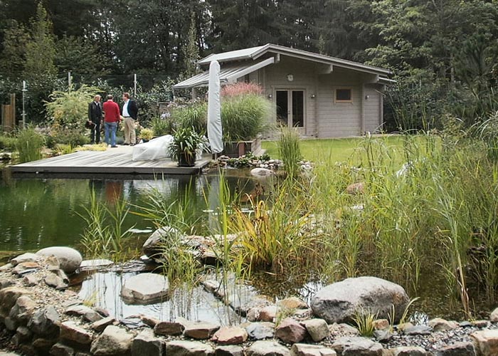 Saunahaus am Schwimmteich