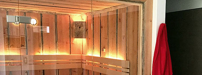 Sauna in Elementbauweise
