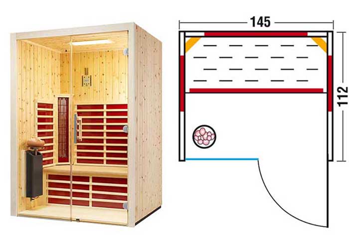 Triosol Glas 145 Zirbe Grundriss